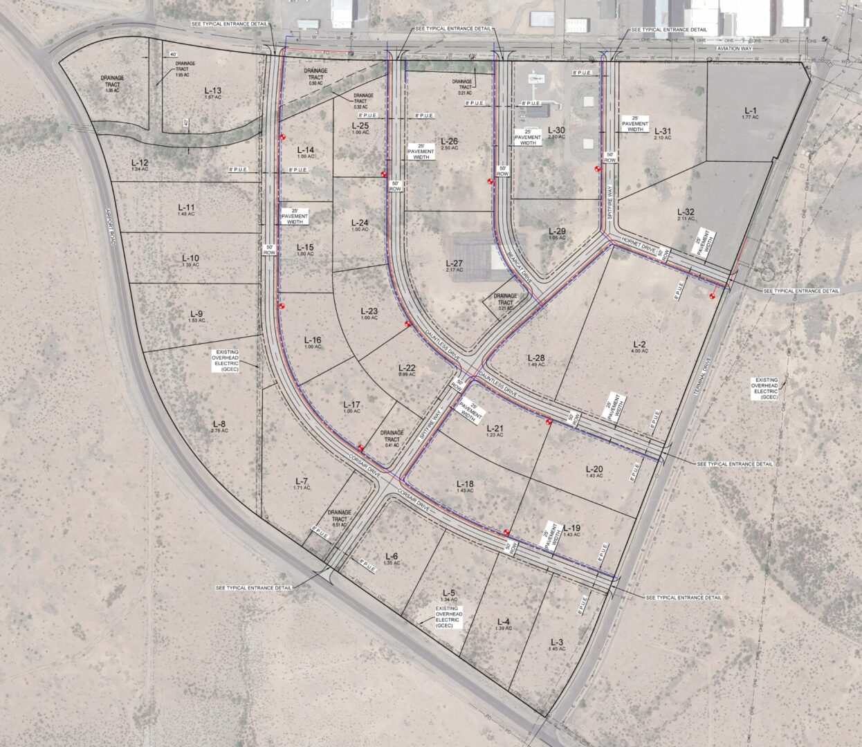 A map of the city of bakersfield showing the location of several residential areas.